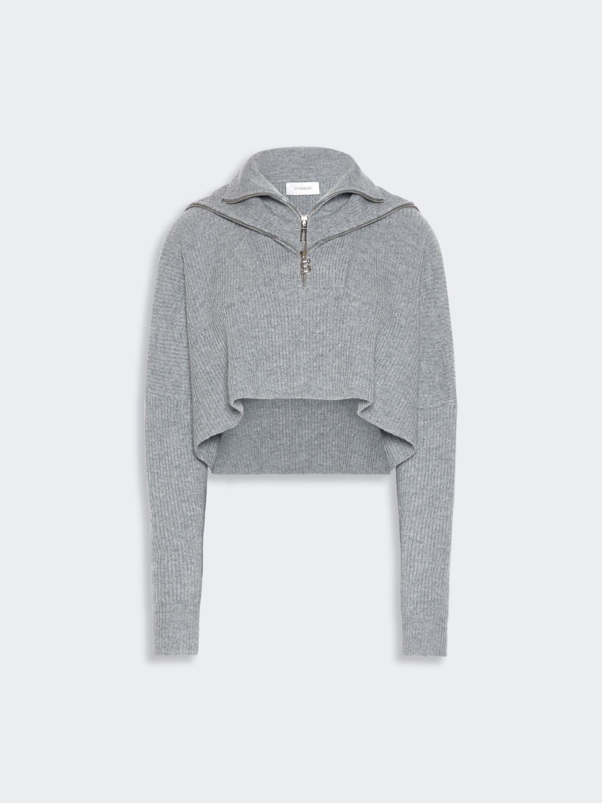 Maglia over cropped in lana e cashmere - GRIGIO MEDIO - Max Mara - 6