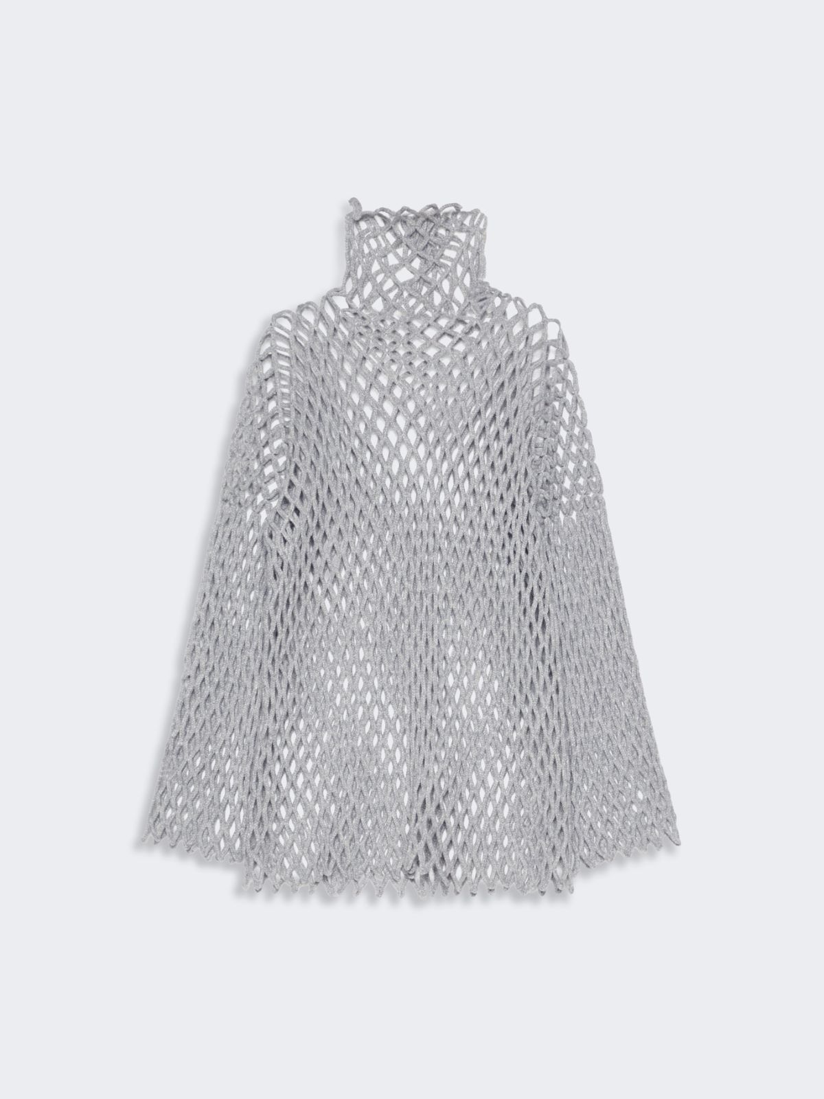 Open mesh-knit wool-blend sweater - LIGHT GREY - Max Mara - 6