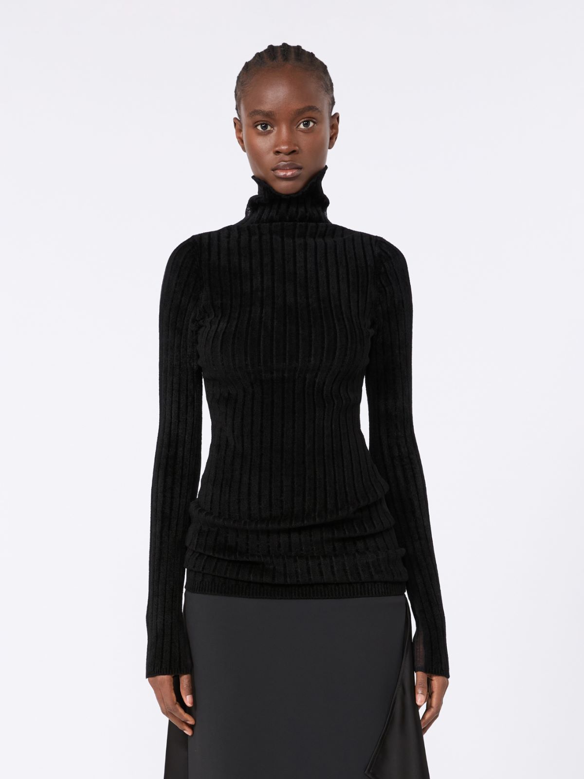 Jersey de lana elástica - NEGRO - Max Mara - 2