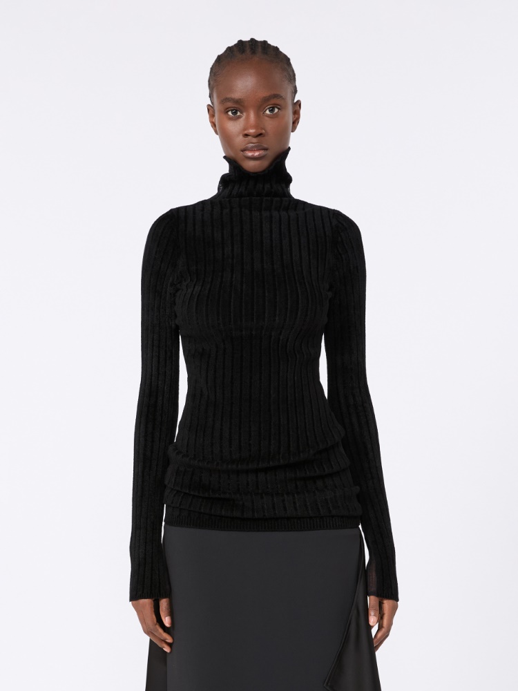 Jersey de lana elástica - NEGRO - Max Mara - 2