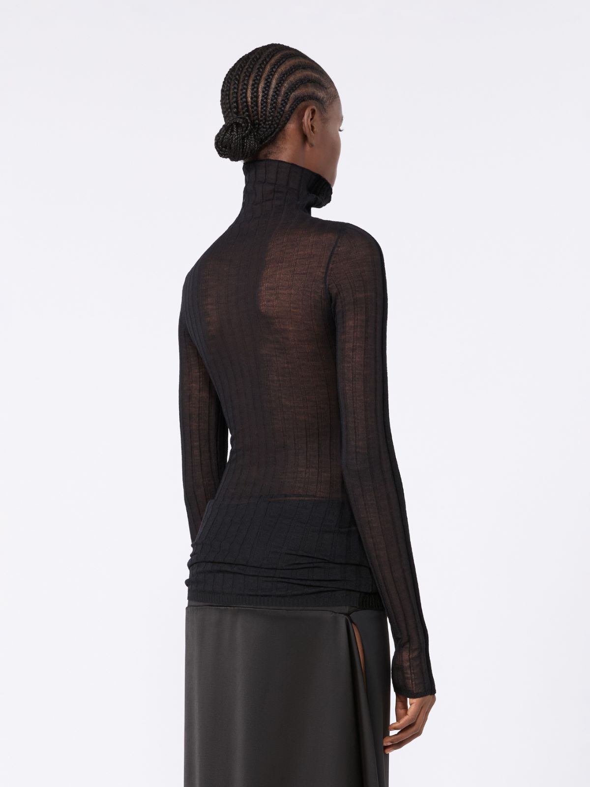 Jersey de lana elástica - NEGRO - Max Mara - 3
