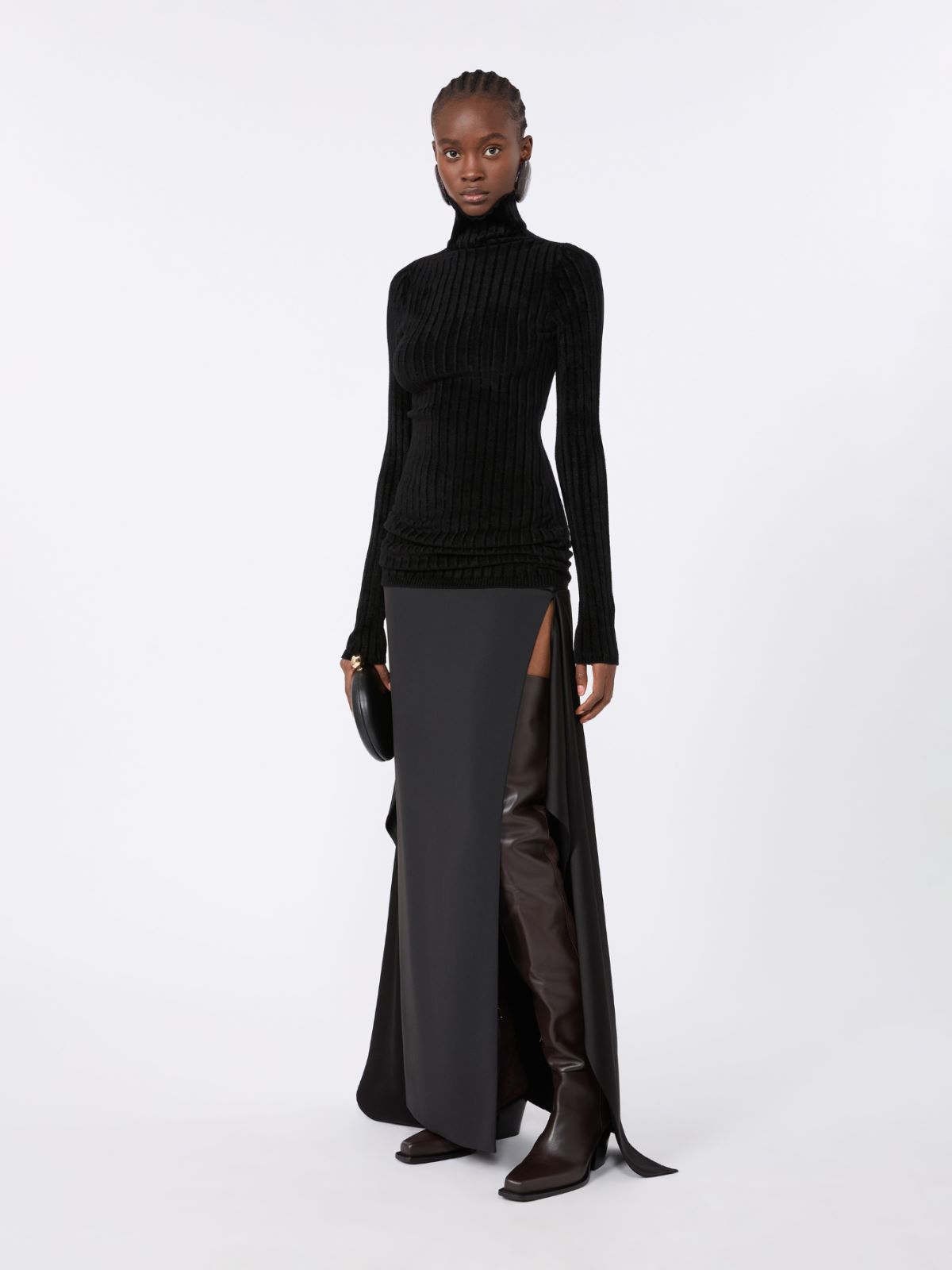 Jersey de lana elástica - NEGRO - Max Mara