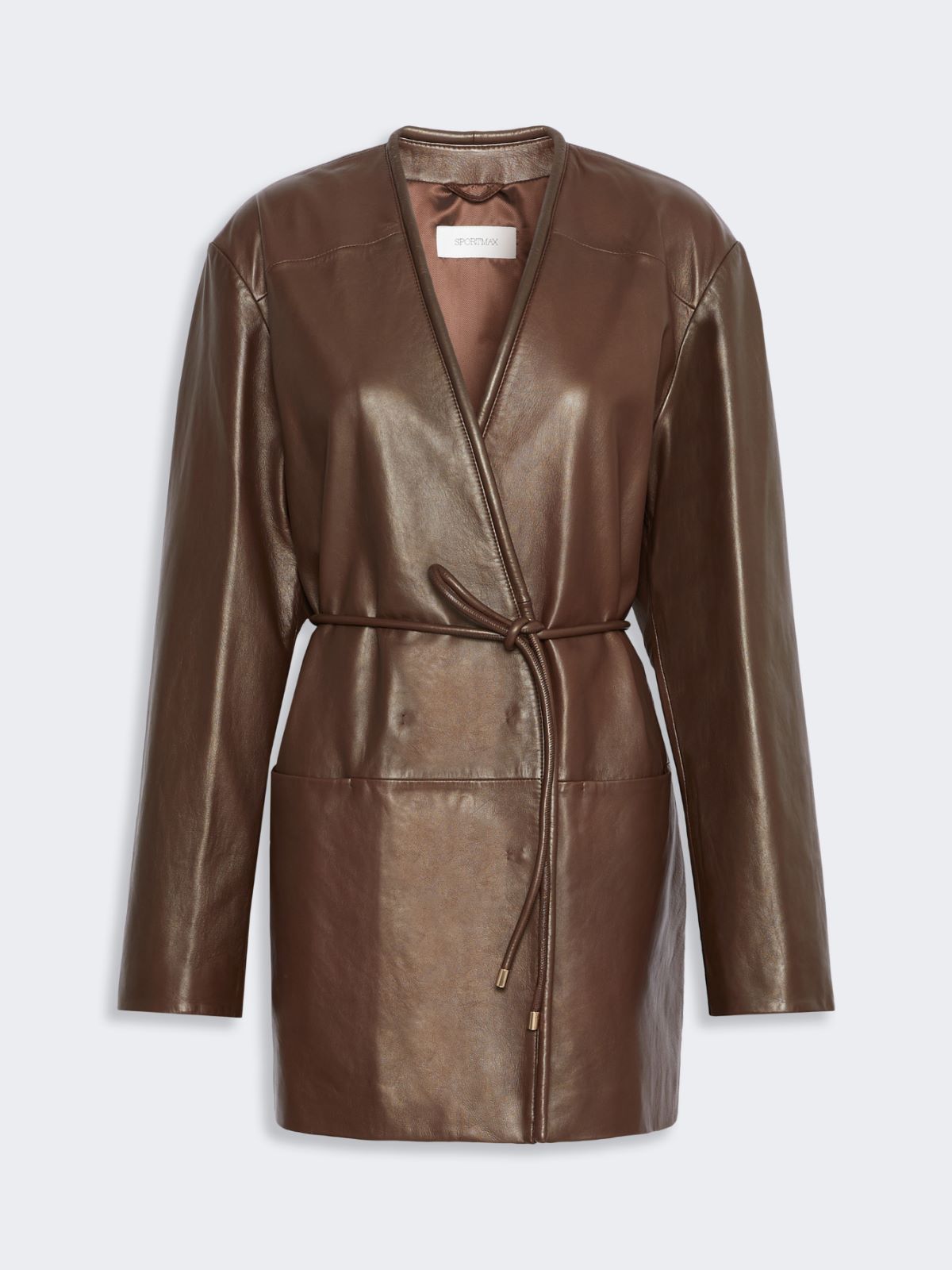 Nappa leather dress - PLUM - Max Mara - 5