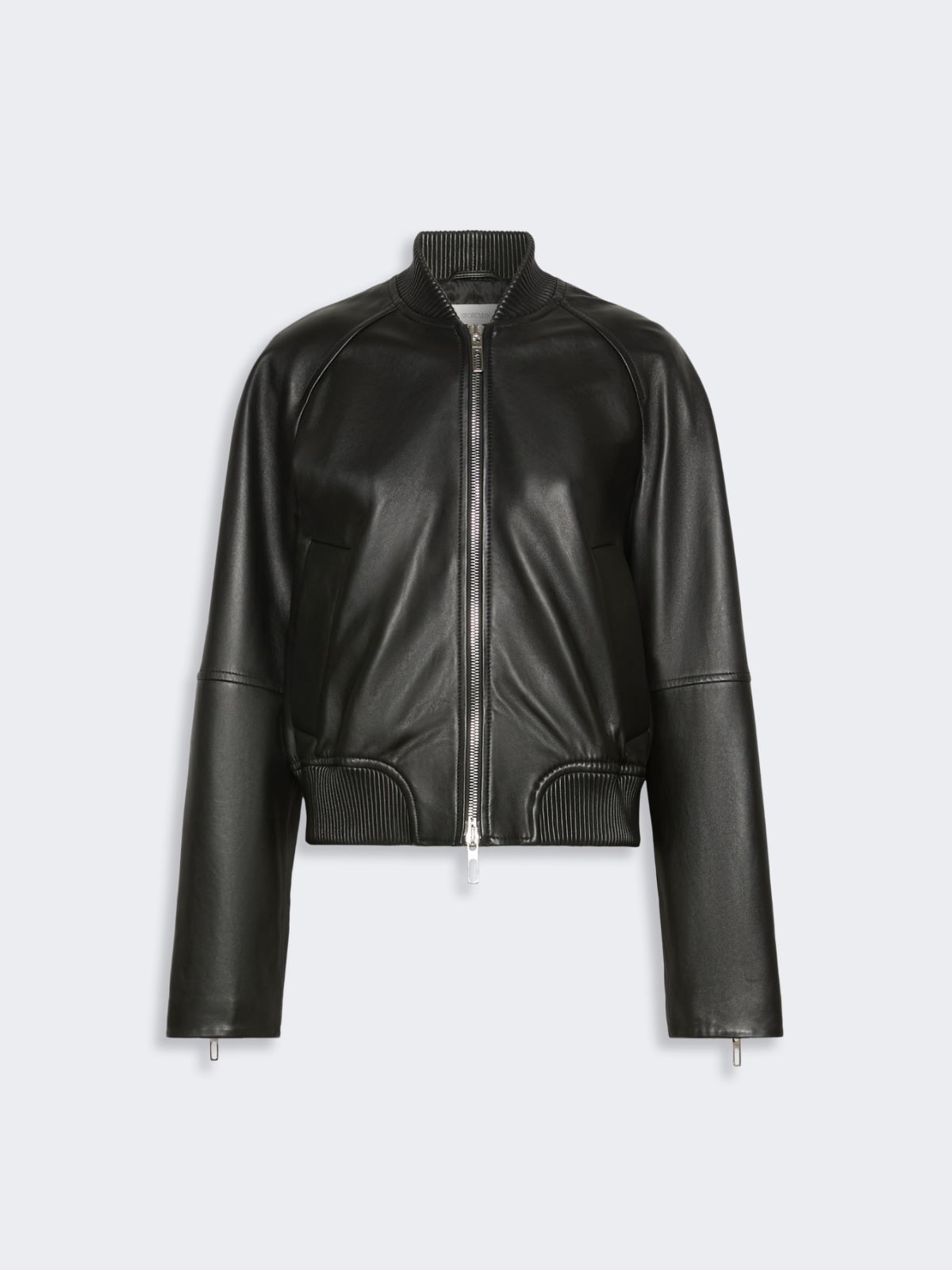 Nappa leather bomber jacket - BLACK - Max Mara - 6