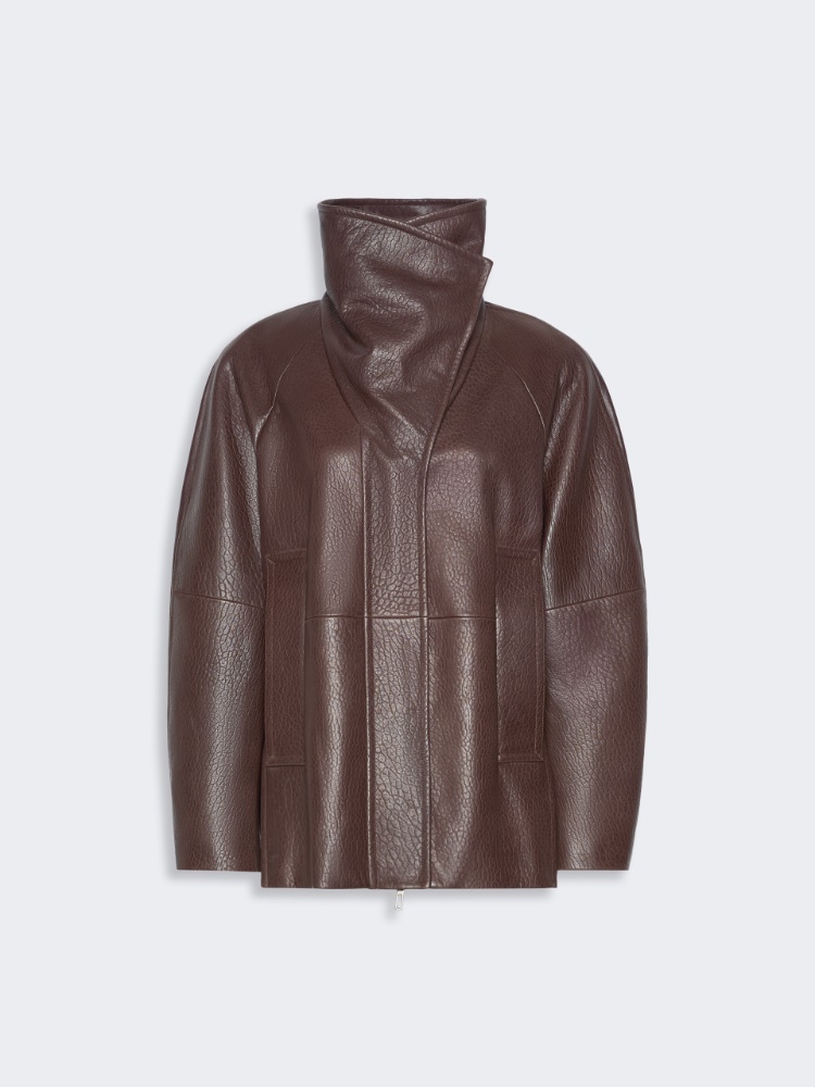 Leather jacket - COFFEE - Max Mara - 6