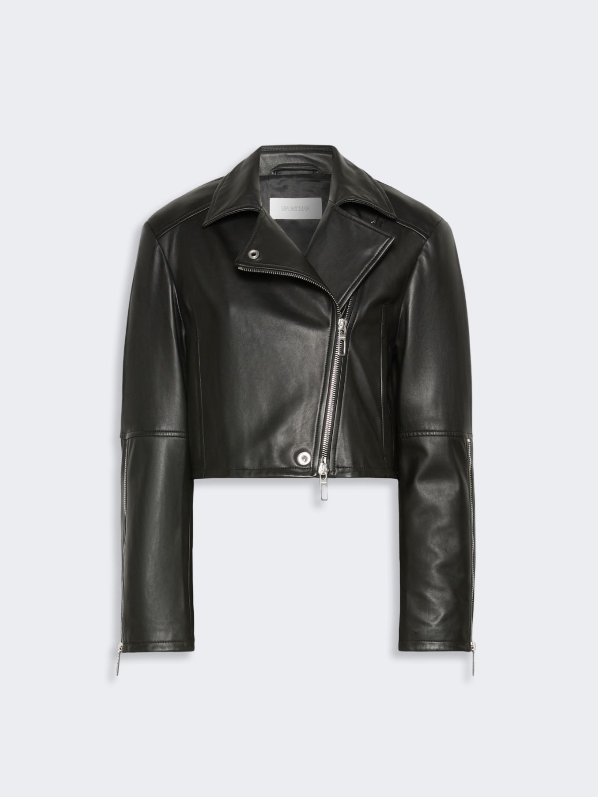 Nappa leather biker jacket - BLACK - Max Mara - 6