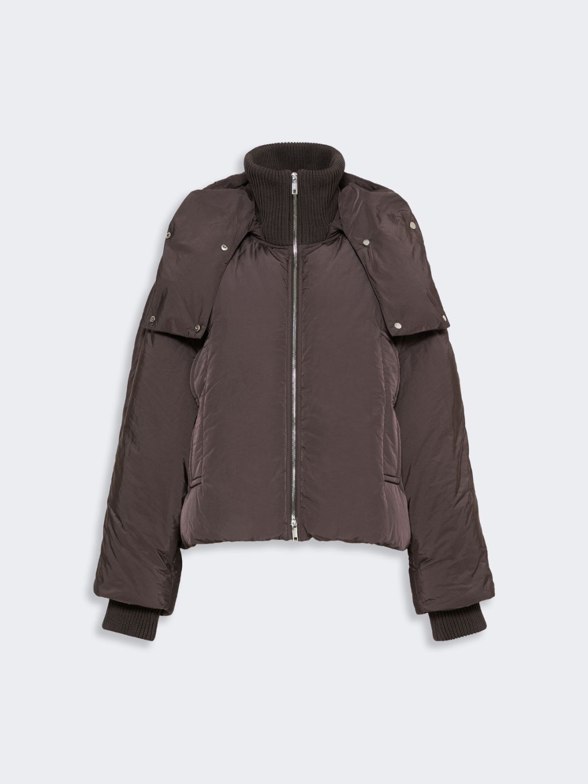Short water-repellent down jacket - CHOCOLATE - Max Mara - 6