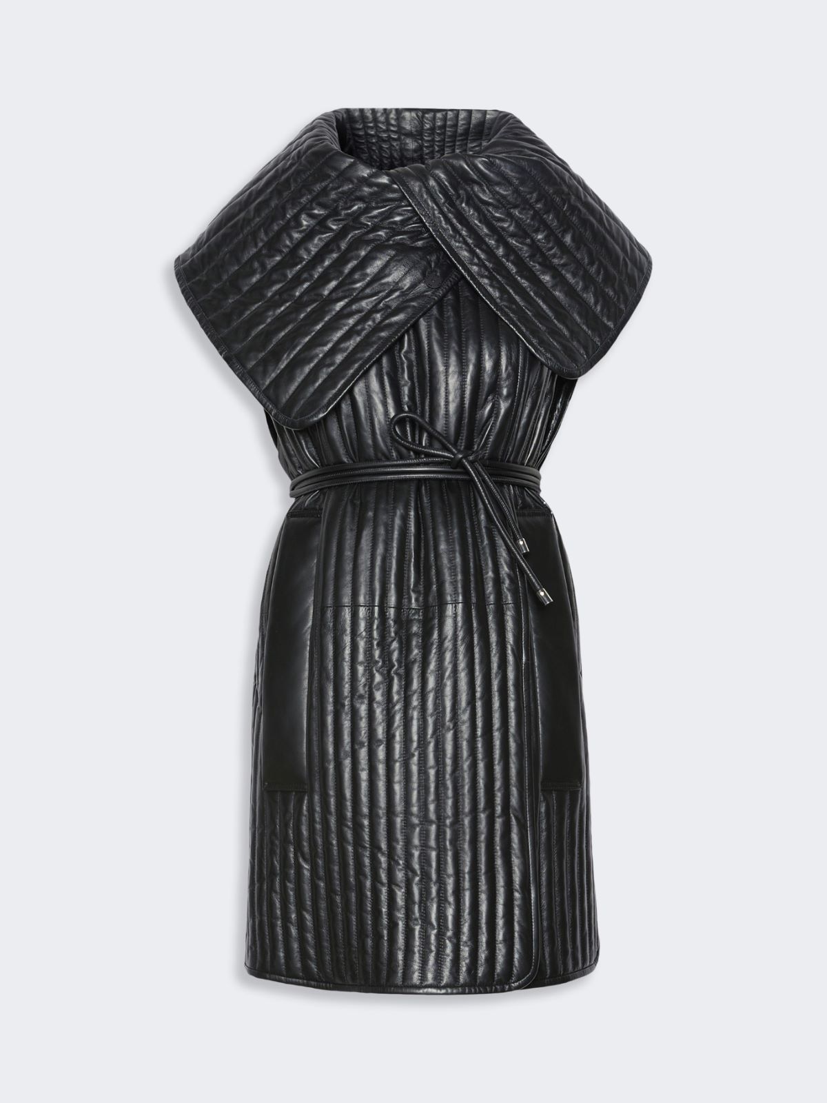 Long quilted gilet - BLACK - Max Mara - 5