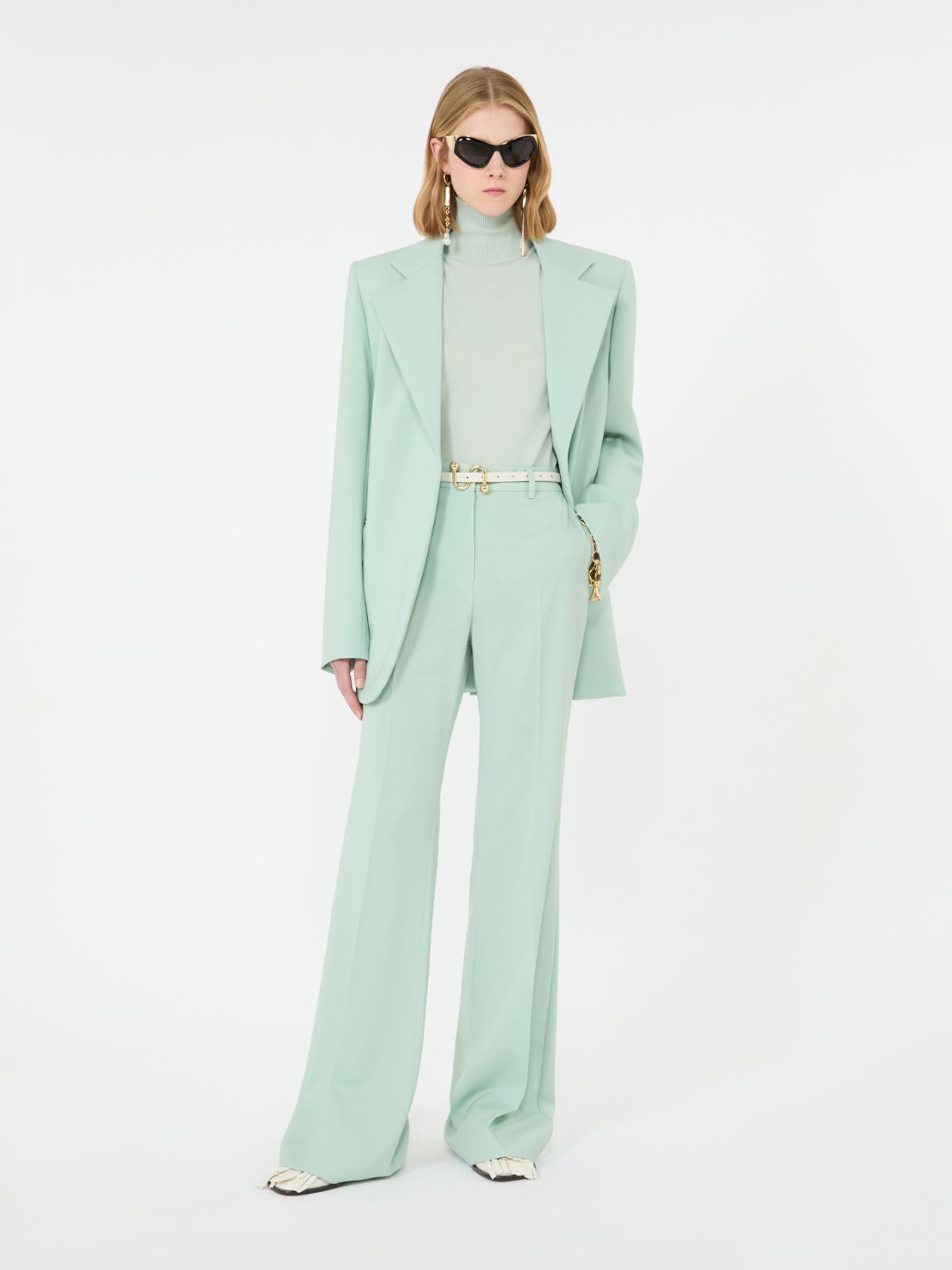 Leather low-waist belt + MILK - Max Mara