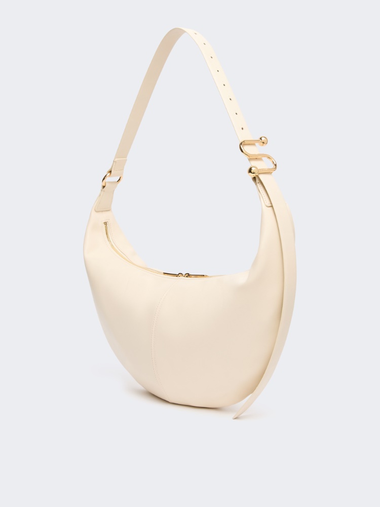 Nappa leather hobo bag - VANILLA - 2