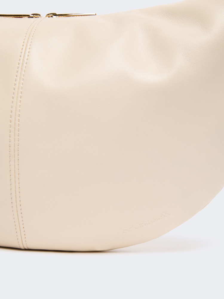 Nappa leather hobo bag - VANILLA - 4