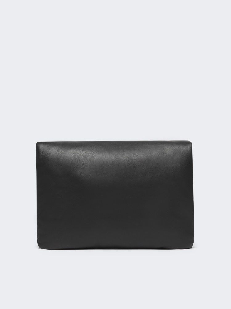 Padded nappa-leather Soffy Bag - BLACK - Max Mara - 3