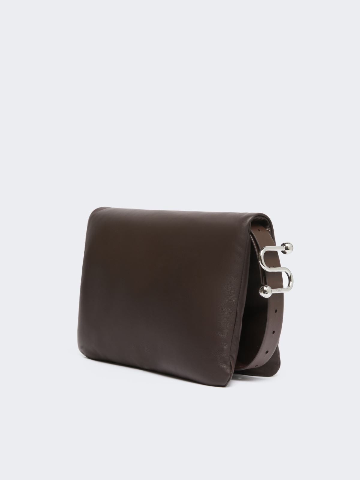 Padded nappa-leather Soffy Bag - COCOA - 2