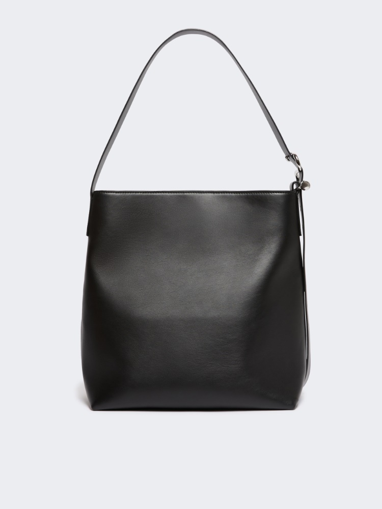 Leather S-buckle shopper bag - BLACK - Max Mara - 3