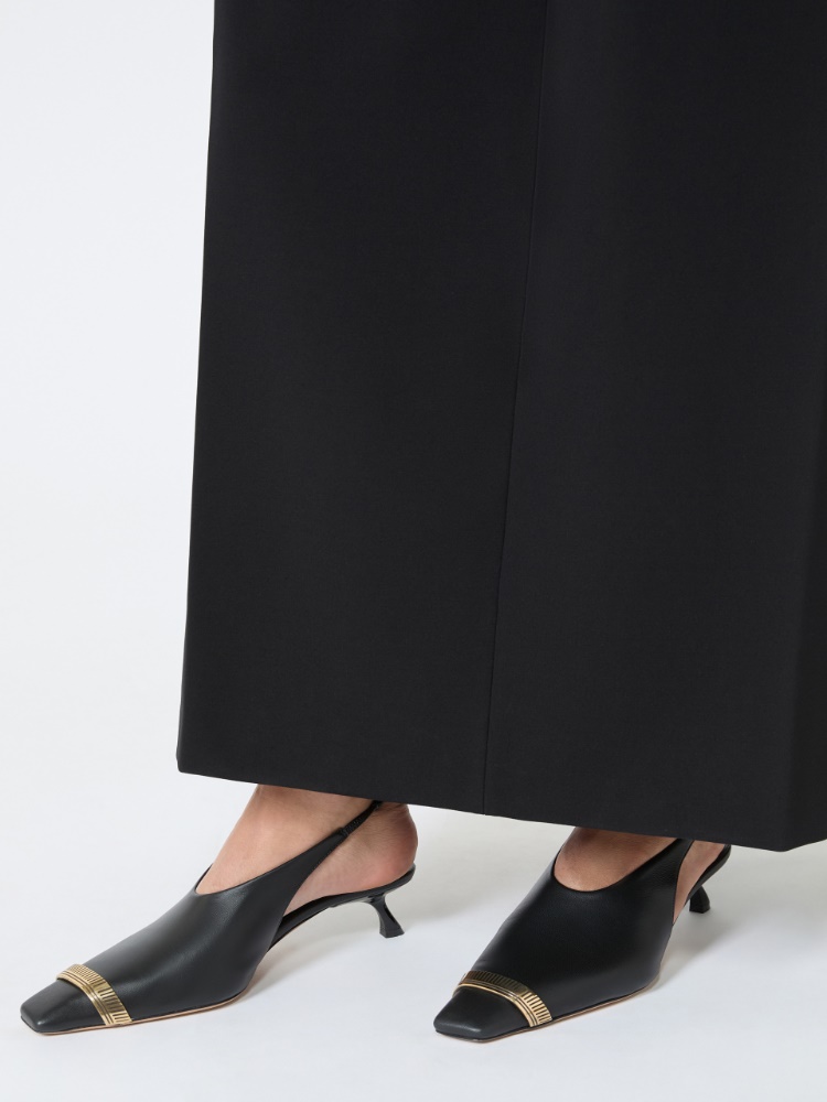 Slingbacks aus Nappaleder - SCHWARZ