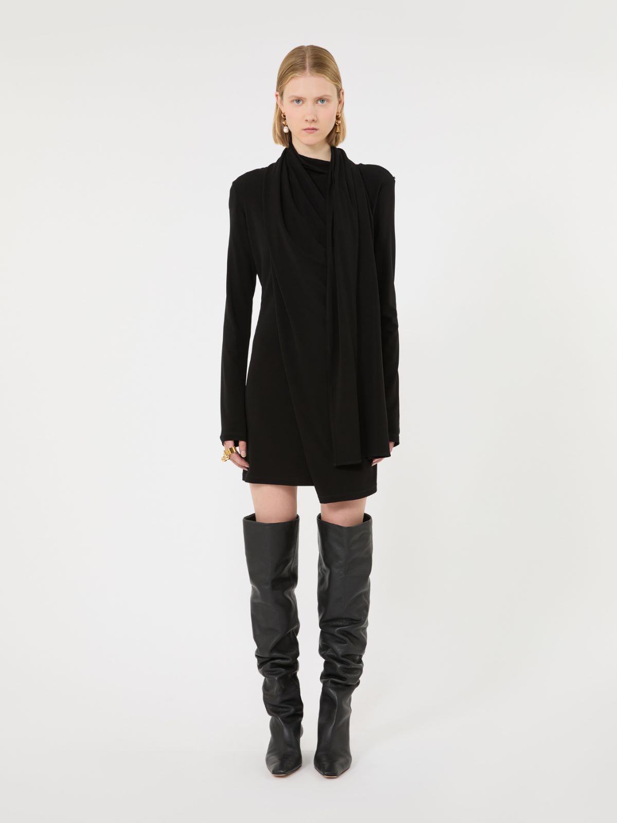 Short jersey dress - BLACK - Max Mara - 2