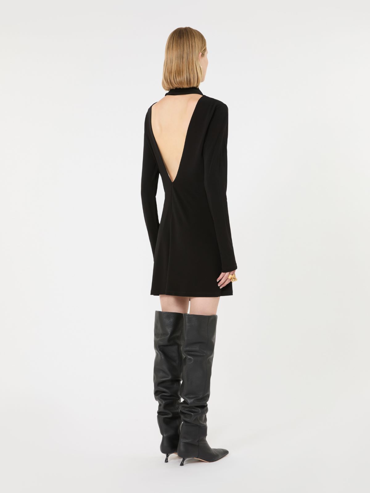 Short jersey dress - BLACK - Max Mara - 3