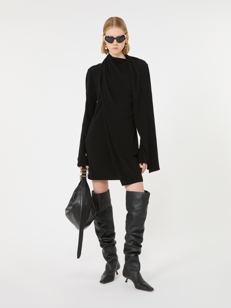 Short jersey dress - BLACK - Max Mara