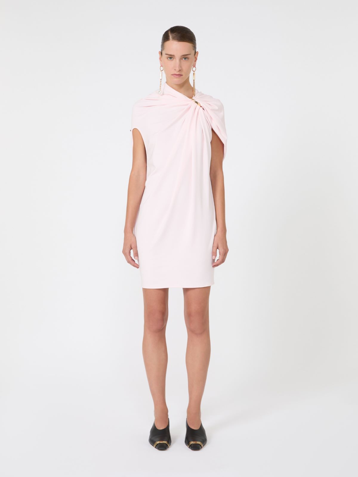 Draped viscose mini dress - POWDER - Max Mara - 2