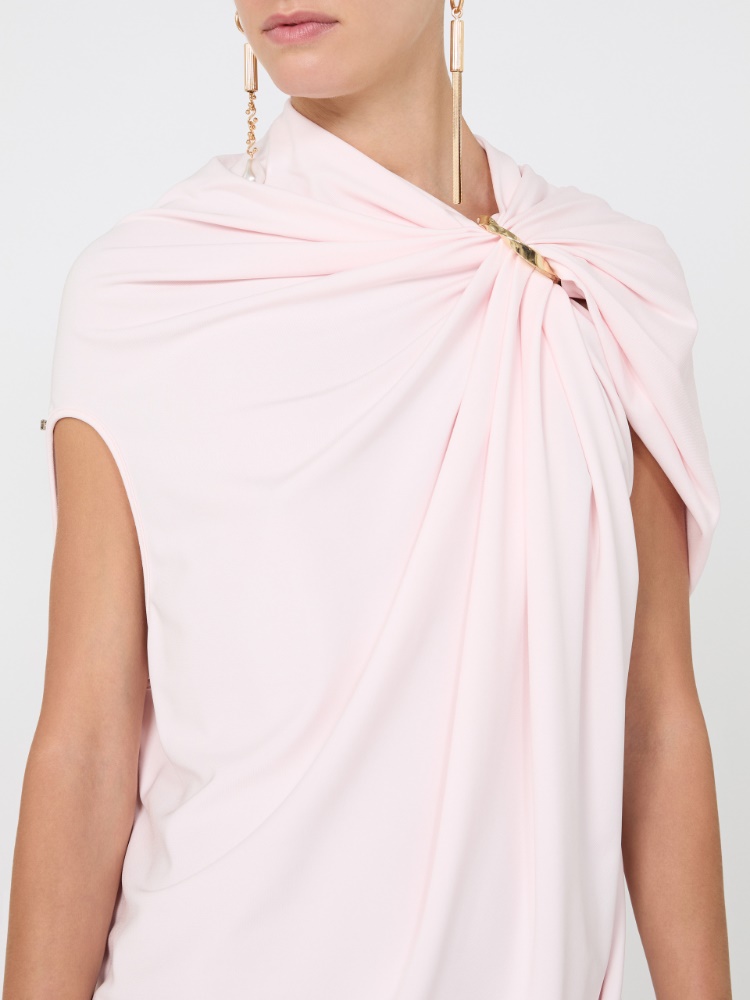 Draped viscose mini dress - POWDER - Max Mara - 4