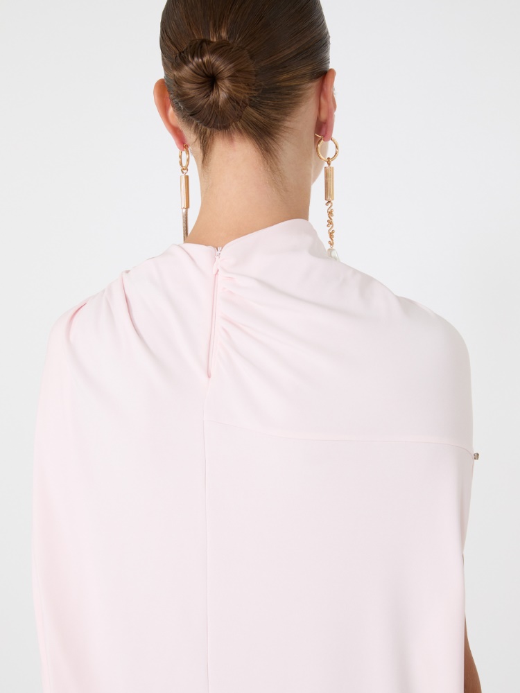 Minikleid aus Viskose mit Drapierung - PUDER