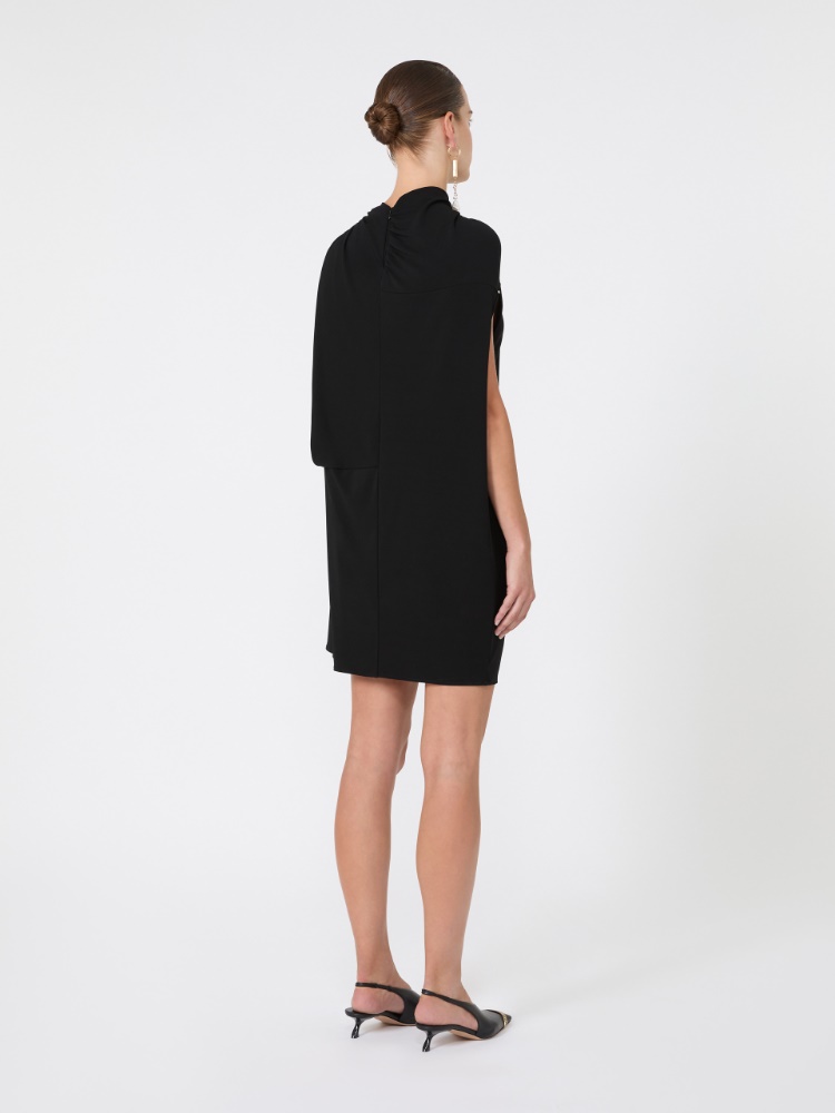 Draped viscose mini dress - BLACK - Max Mara - 3
