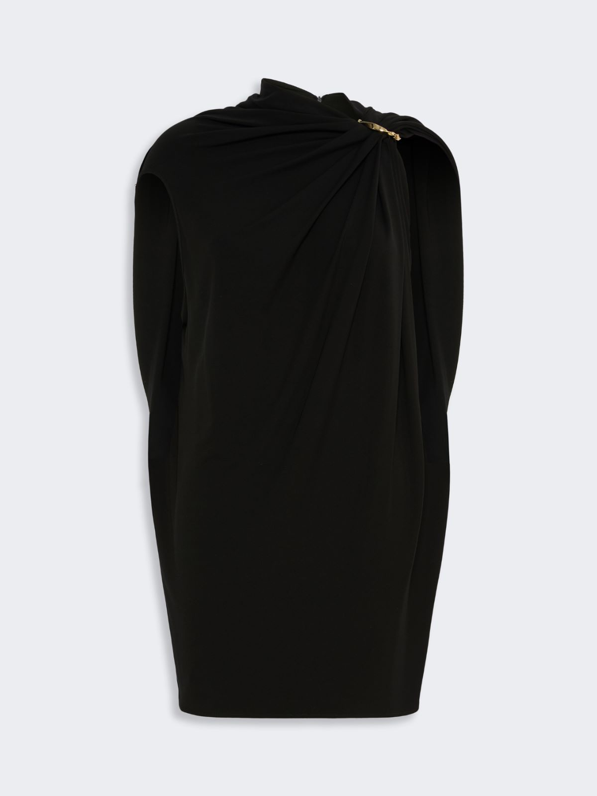 Draped viscose mini dress - BLACK - Max Mara - 5