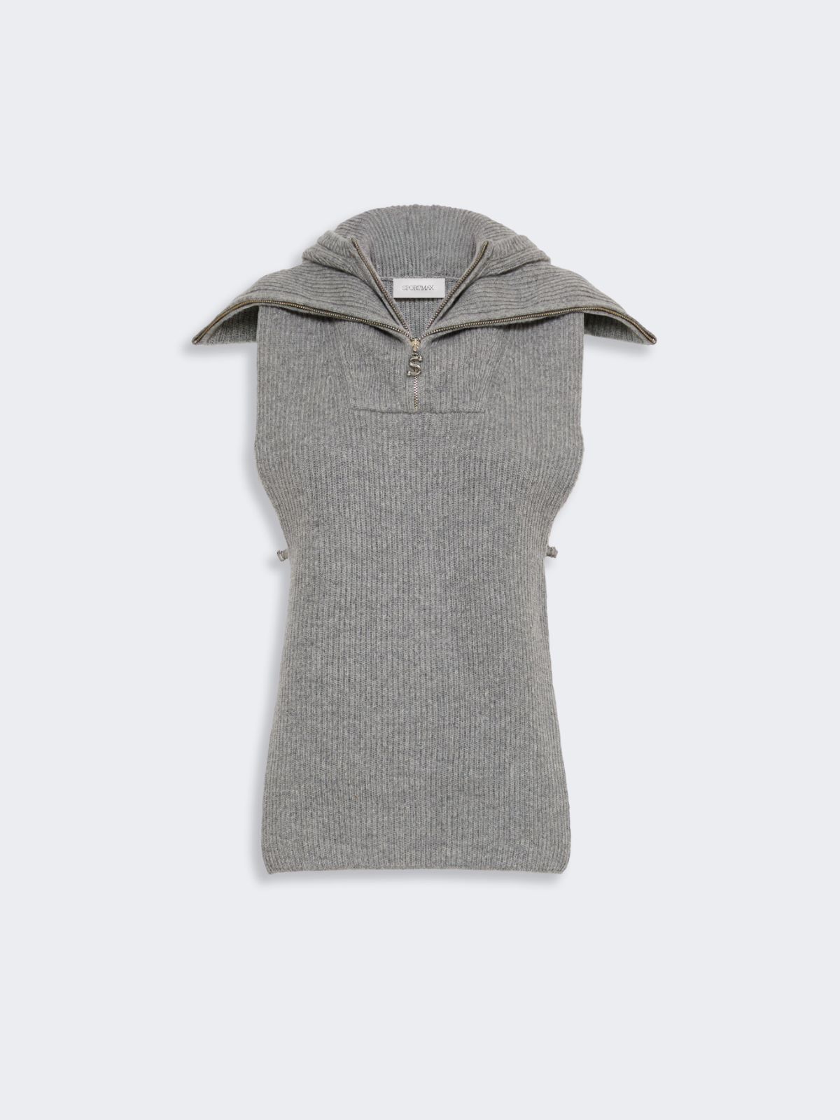 Wool and cashmere hooded gilet insert - MEDIUM GREY - Max Mara - 6