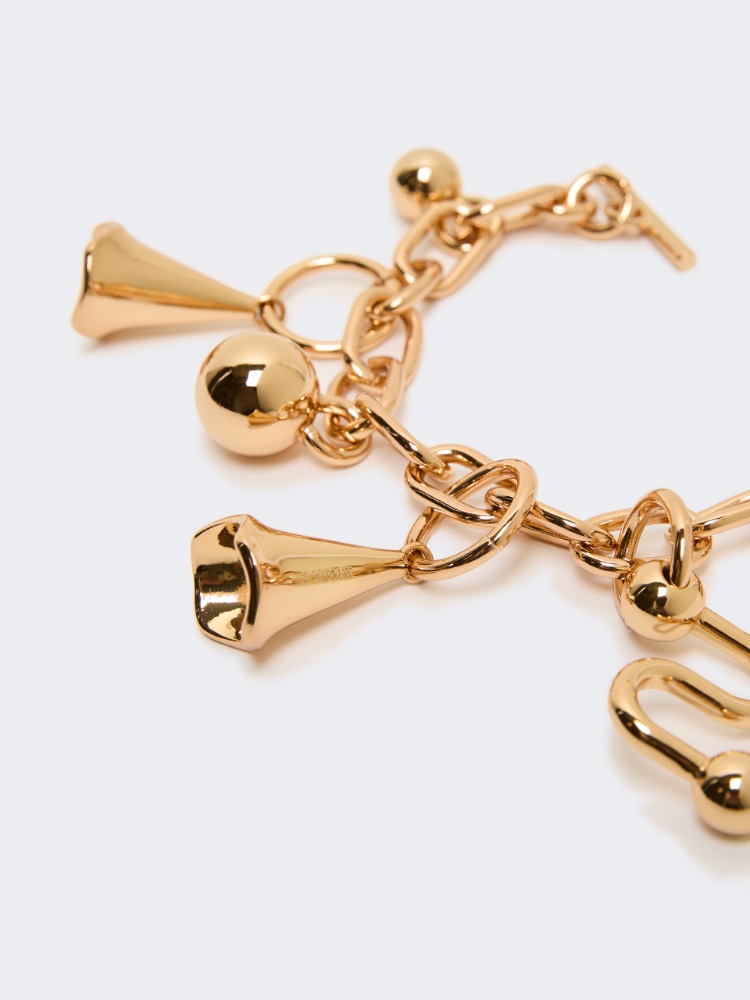 Metal bracelet with charm detail - GOLD - 2