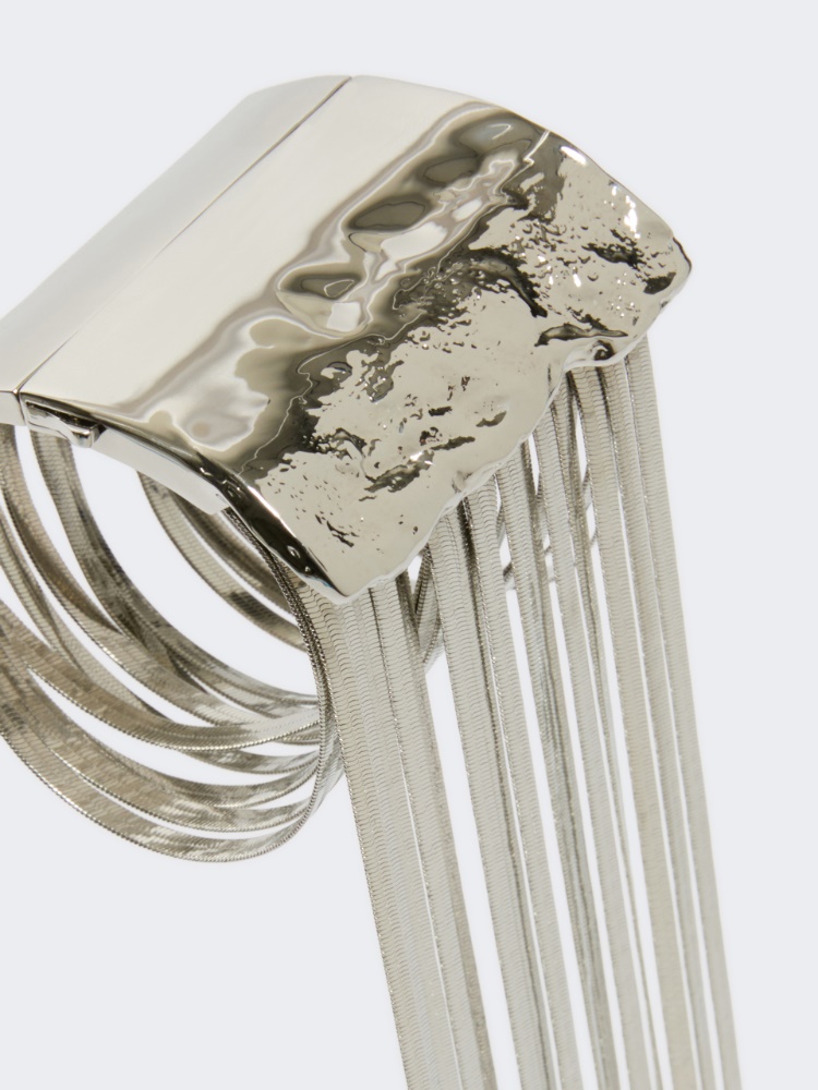 Bracciale con frange metalliche - ARGENTO - Max Mara - 2