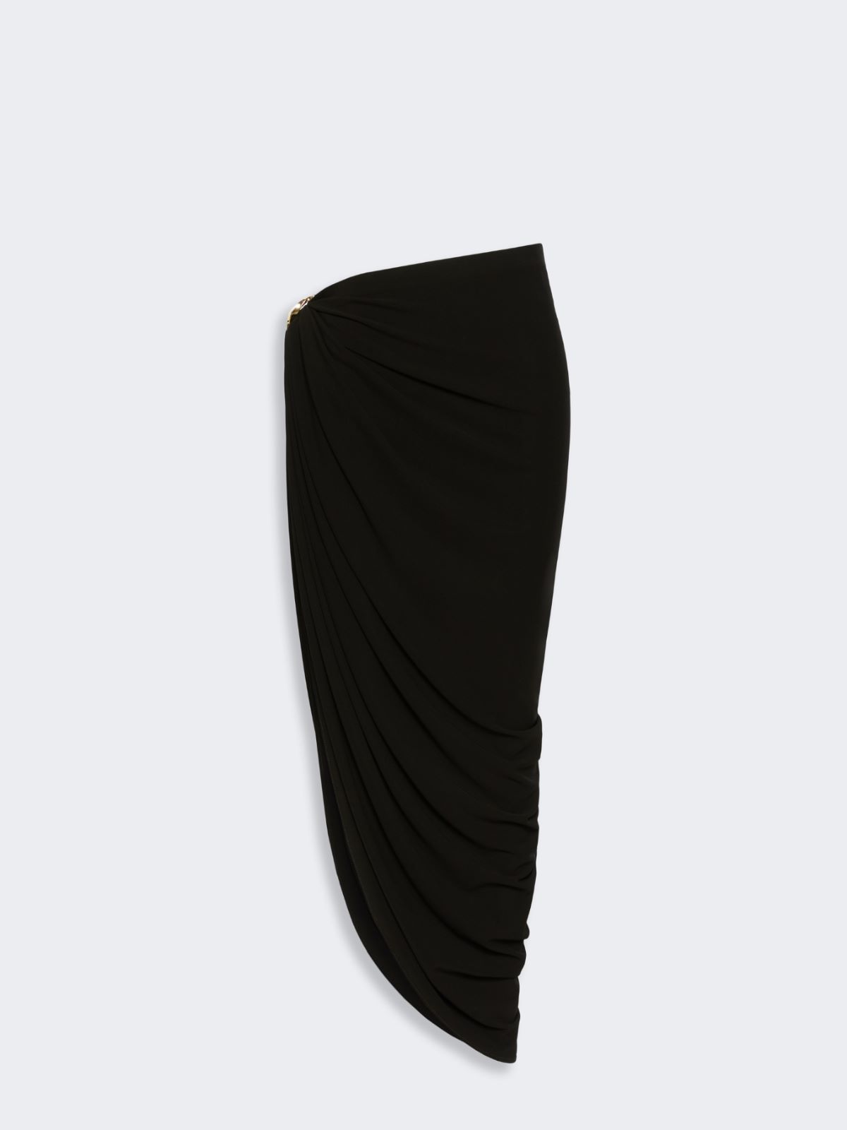 Draped viscose skirt - BLACK - Max Mara - 5