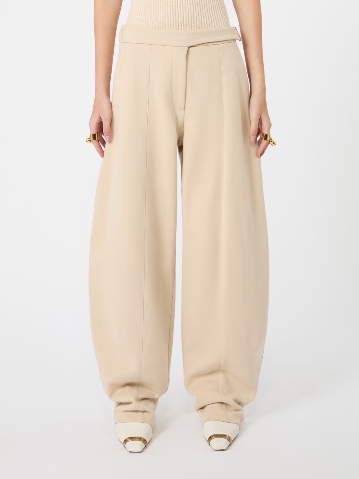 Fleece trousers - BEIGE - Max Mara - 2