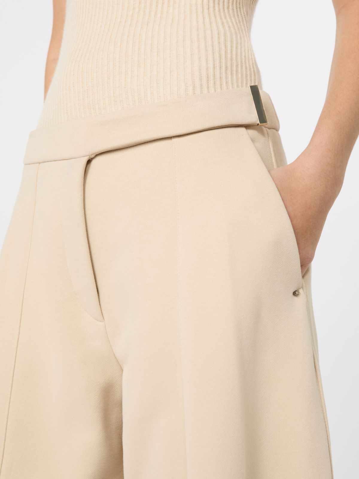 Fleece trousers - BEIGE - Max Mara - 4