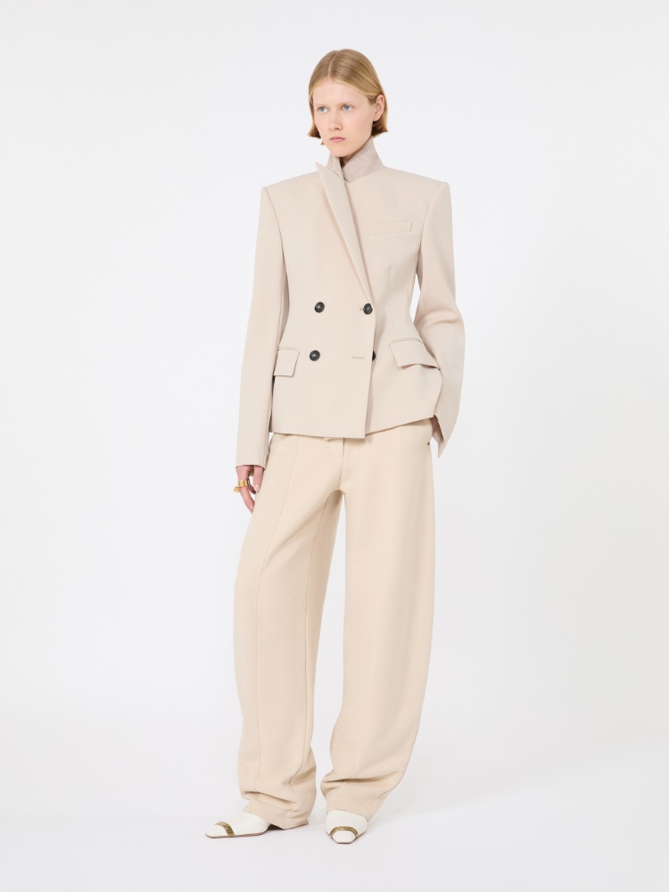 Fleece trousers - BEIGE