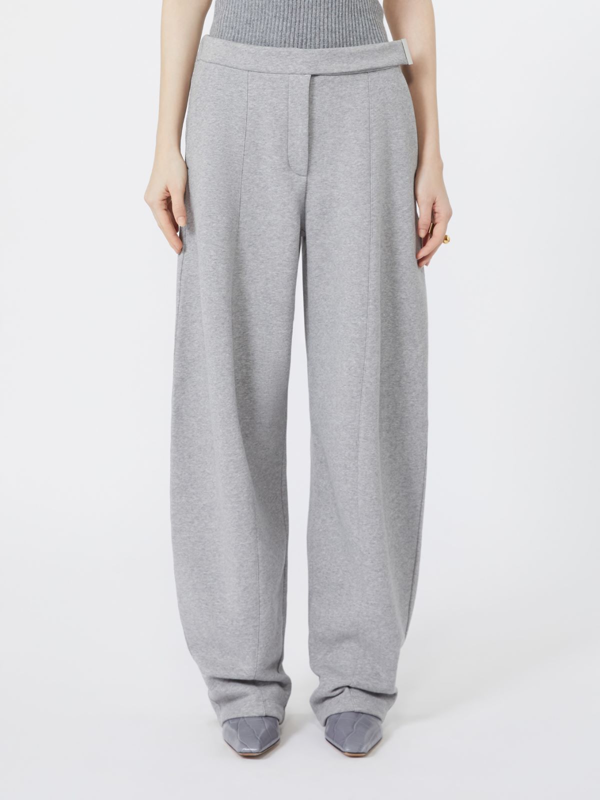 Fleece trousers - LIGHT GREY - Max Mara - 2