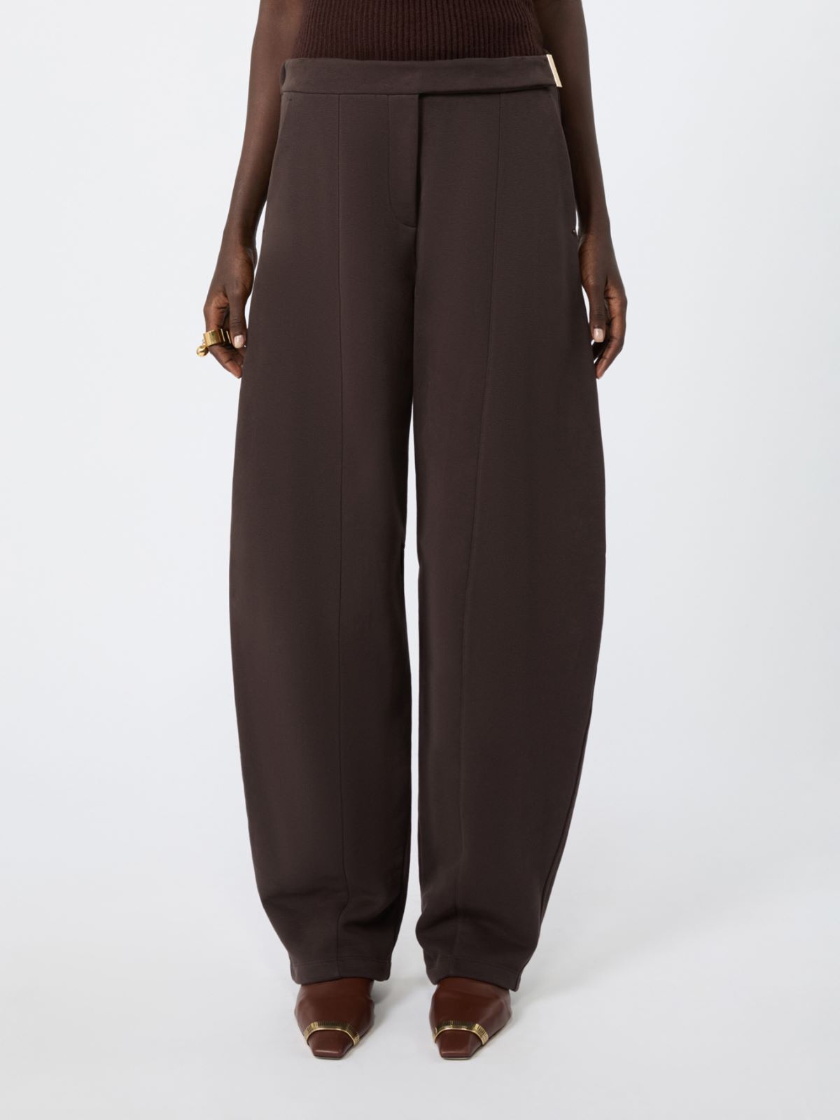 Fleece trousers - CHOCOLATE - Max Mara - 2