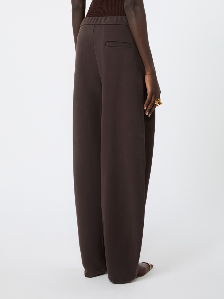 Fleece trousers - CHOCOLATE - Max Mara - 3