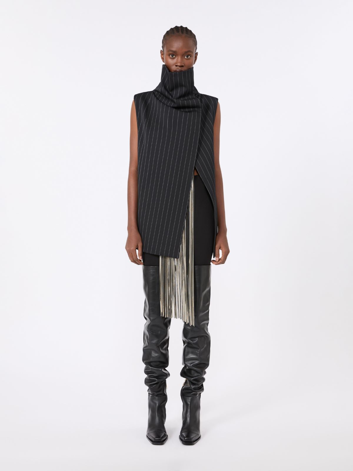 Slim-fit jersey trousers - BLACK - Max Mara