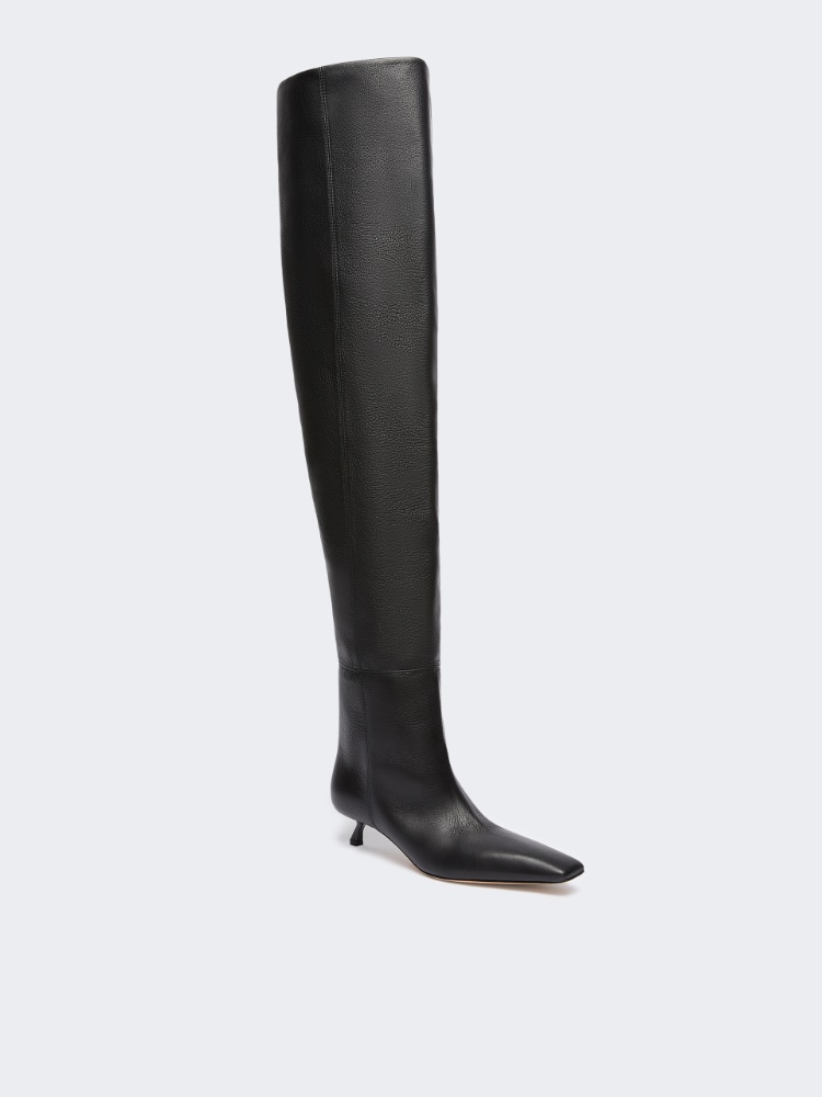 바스키 레더 부츠 - BLACK - Max Mara - 2