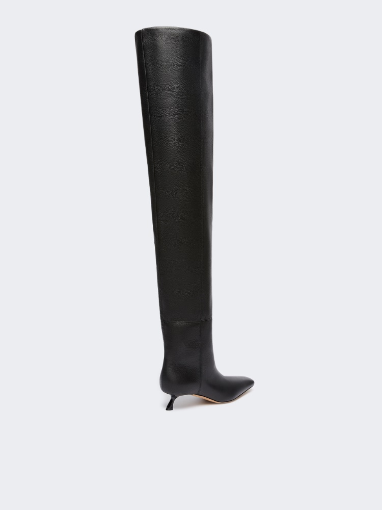 바스키 레더 부츠 - BLACK - Max Mara - 3