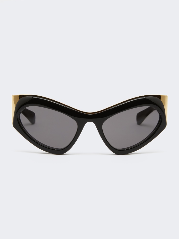 Cat-eye sunglasses - BLACK