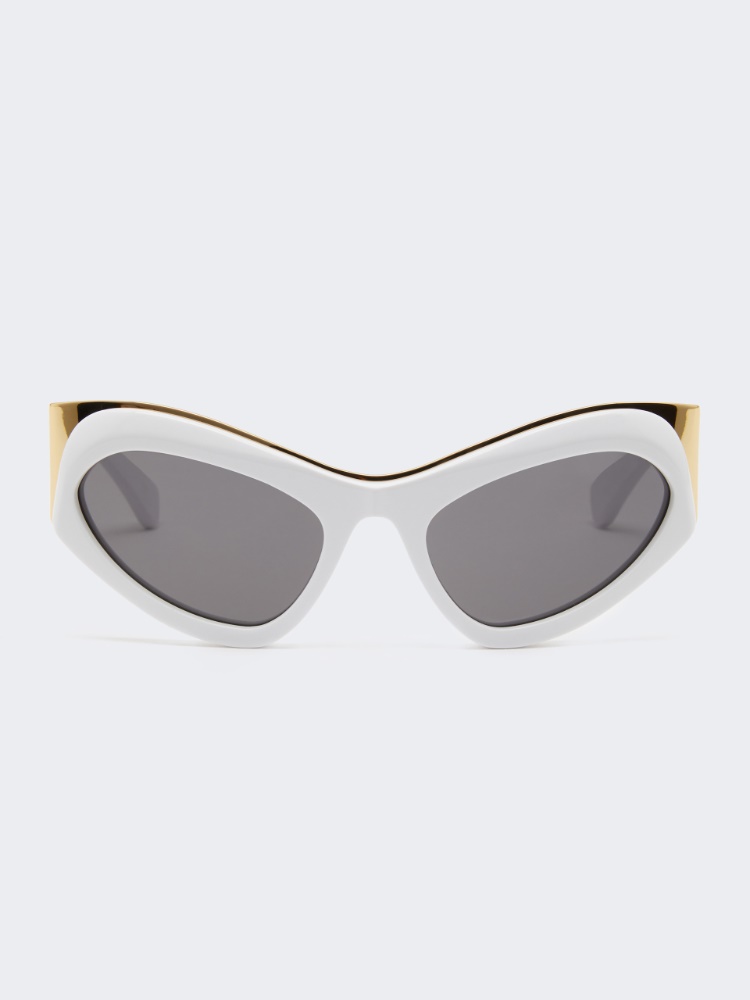 Cat-eye sunglasses - WHITE