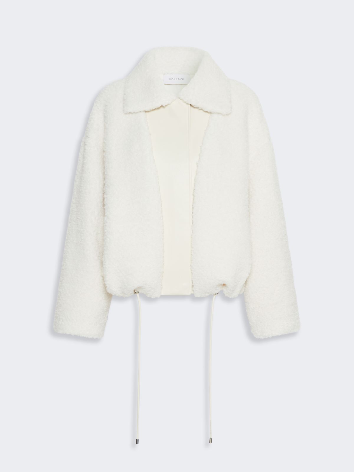 Short furry jersey jacket - ECRU - Max Mara - 6