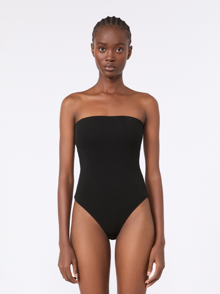 Stretch viscose bodysuit - BLACK - Max Mara - 2