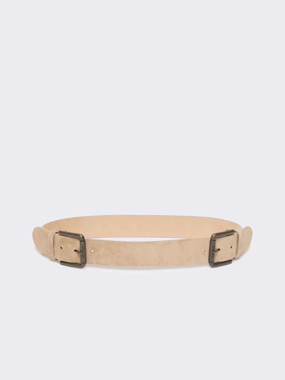 Studded leather belt - BEIGE - Max Mara