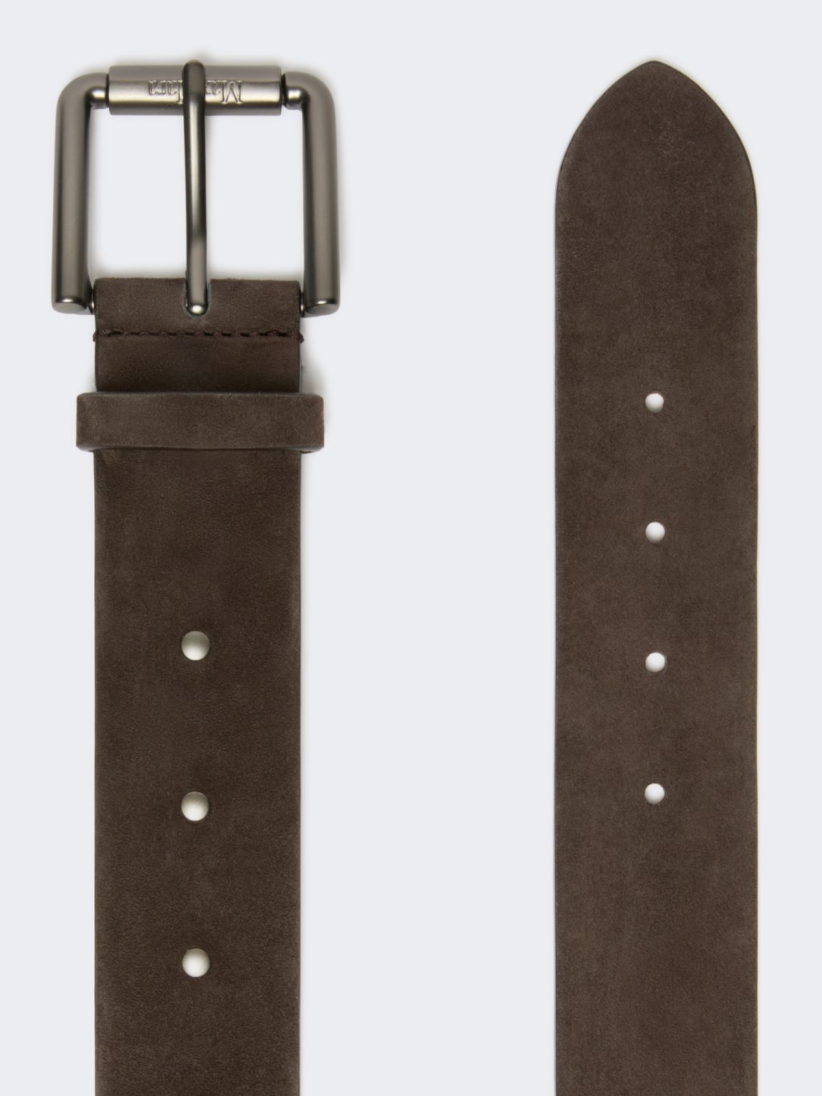 Studded leather belt - DARK BROWN - Max Mara - 2
