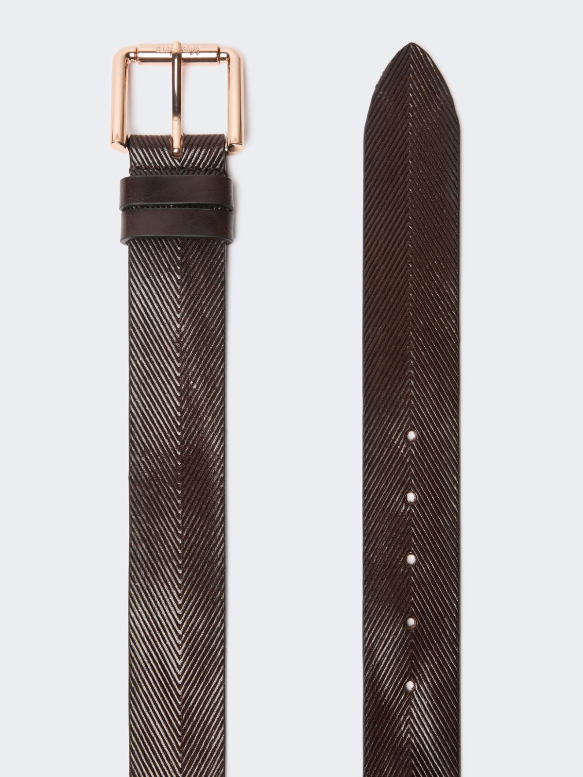 Leather belt - DARK BOWN - Max Mara - 2