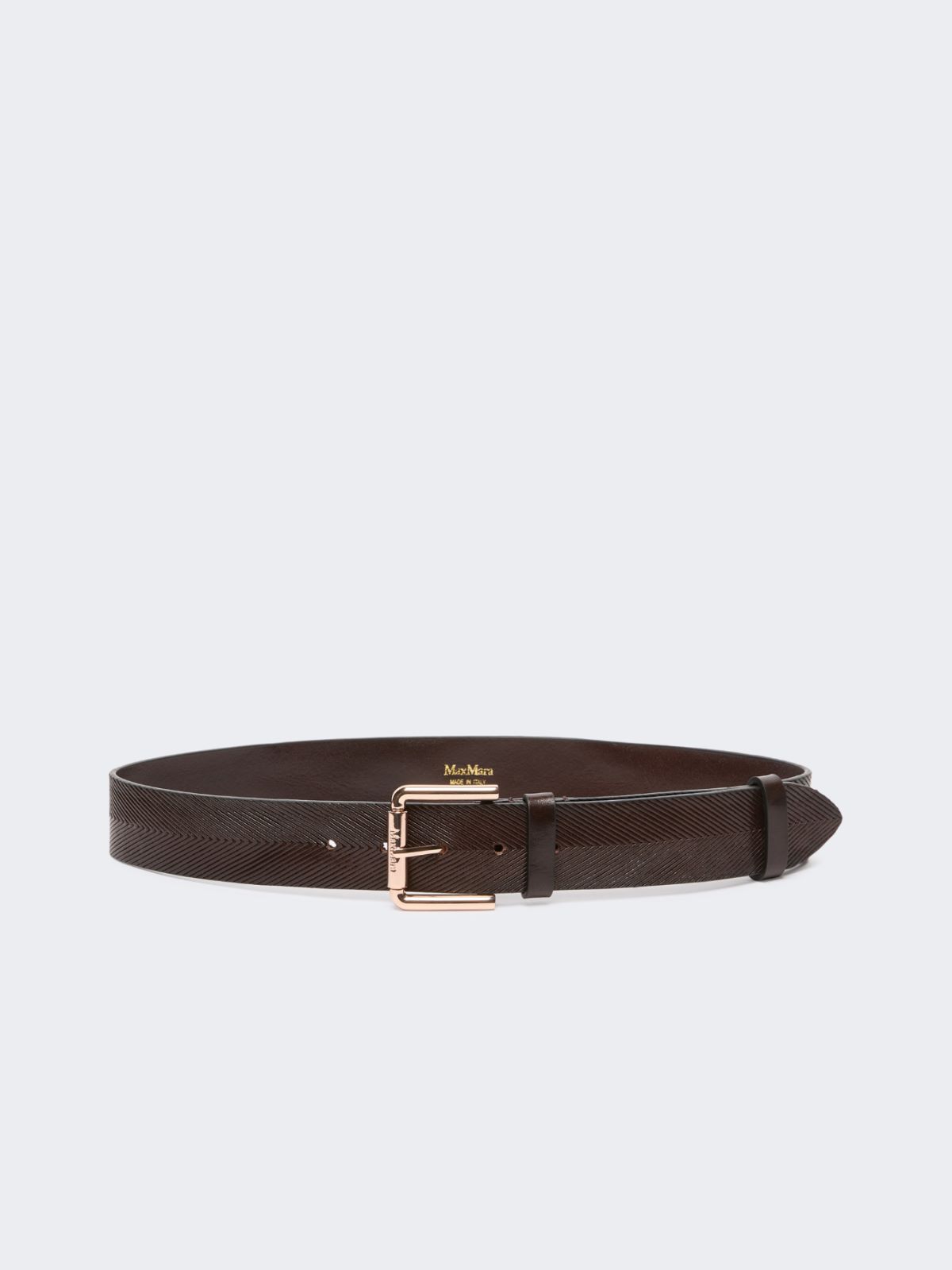 Leather belt - DARK BOWN - Max Mara