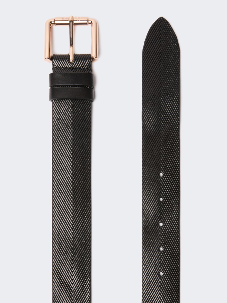 Leather belt - BLACK - Max Mara - 2