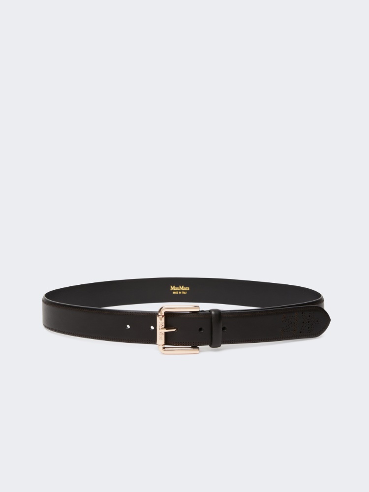 Leather belt - BLACK - 1
